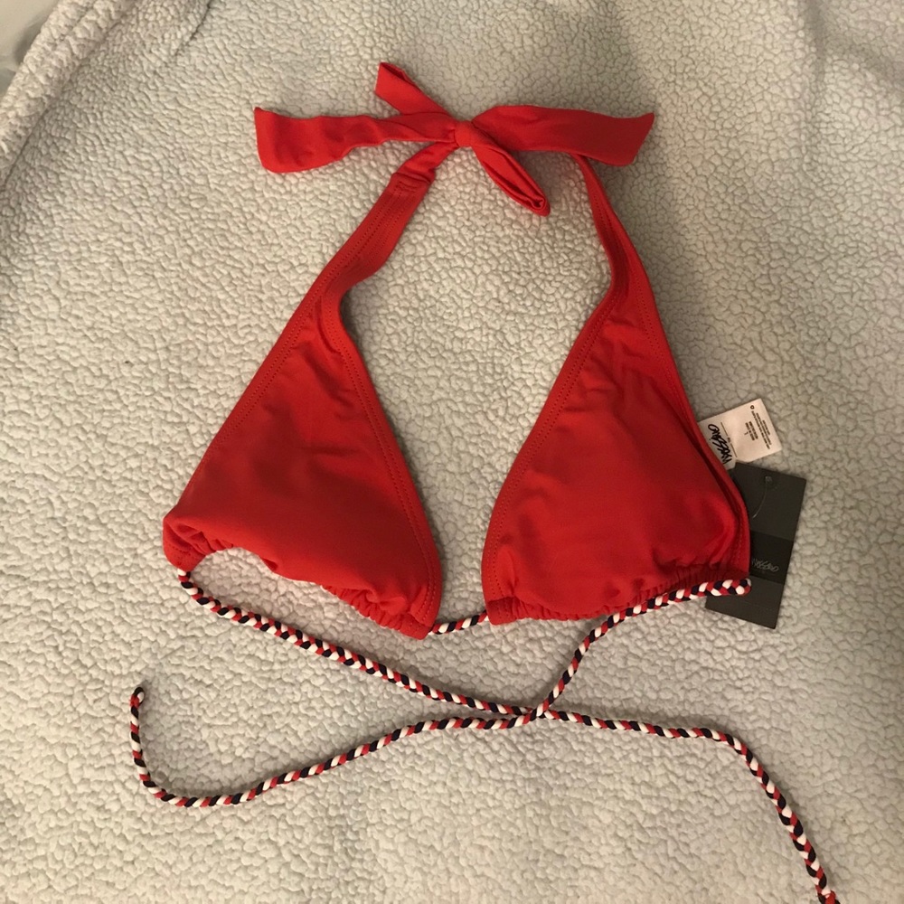 Massimo red bikini top